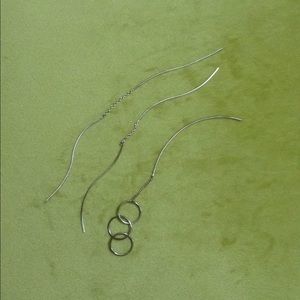 Sterling silver threader earrings